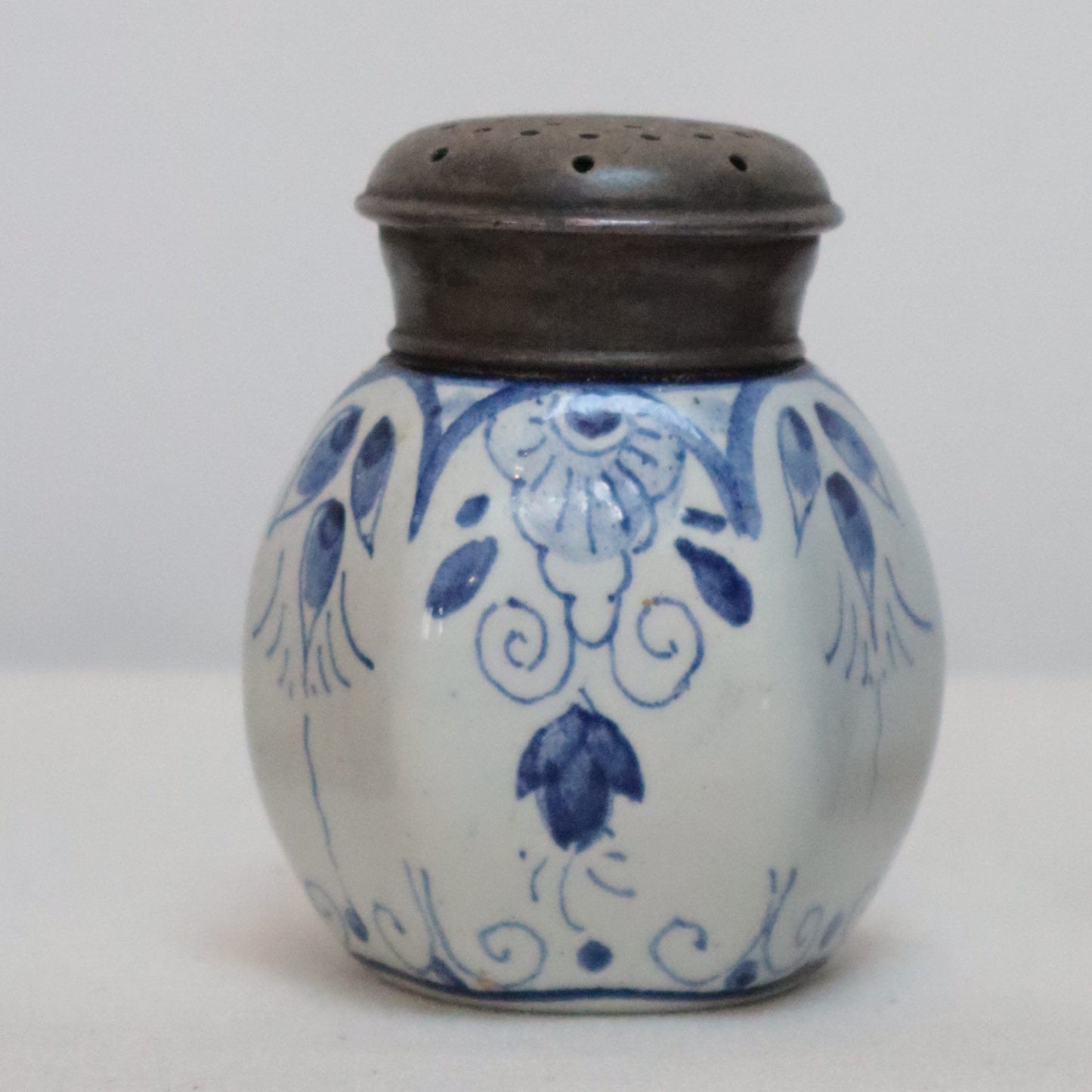 Delft style ceramic salt shaker