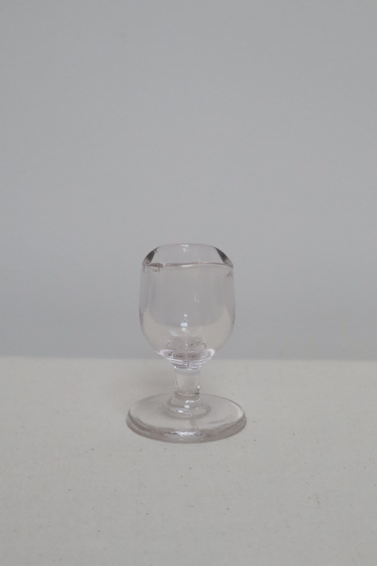Set of three coloured glasses