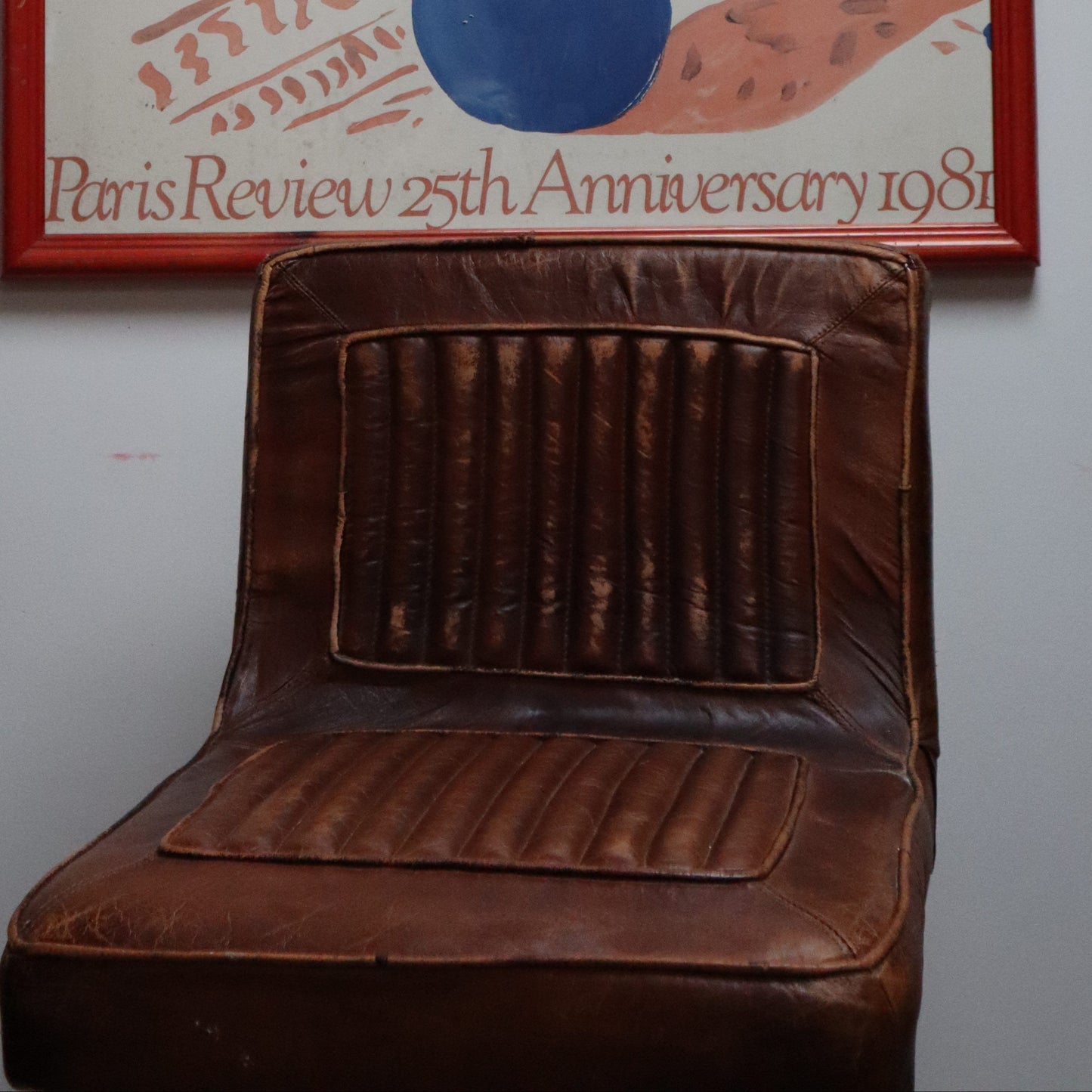 Leather bar stool