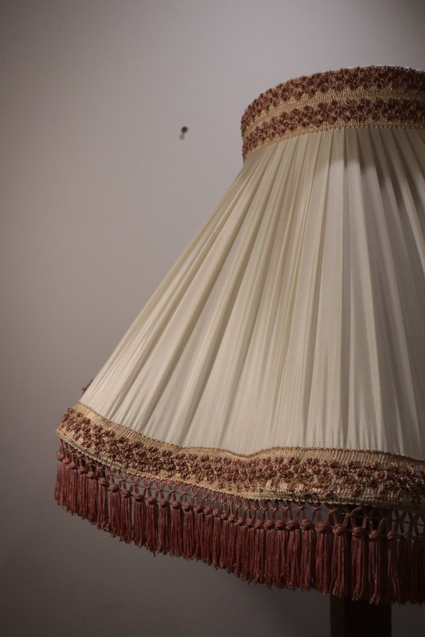 Walnut standard lamp