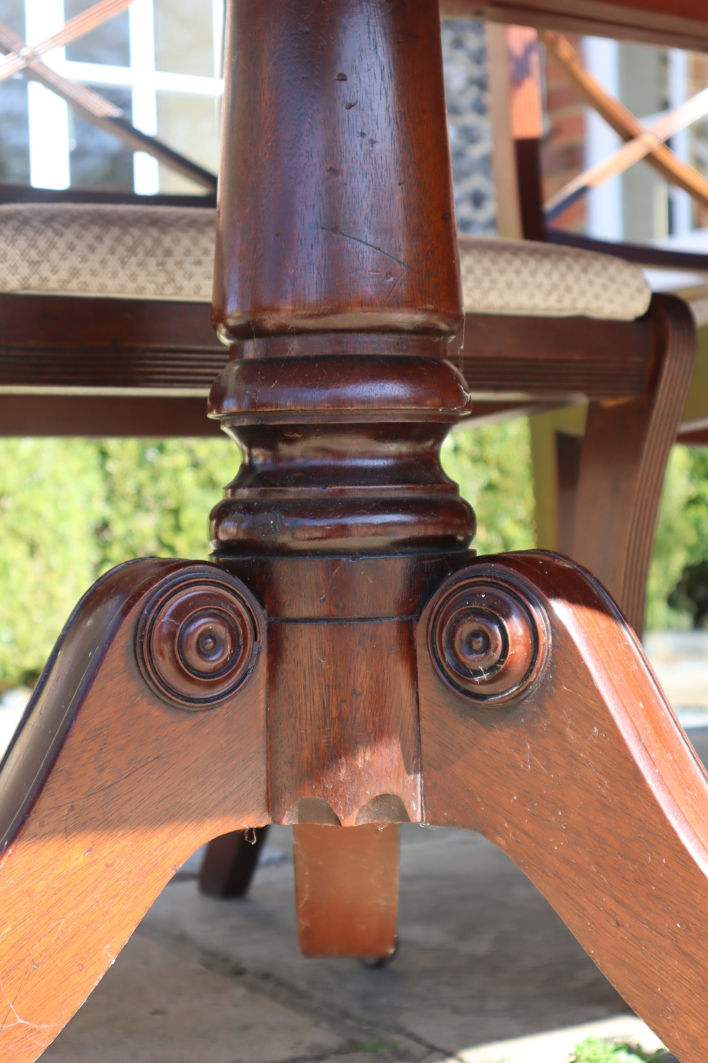 Mahogany dining table