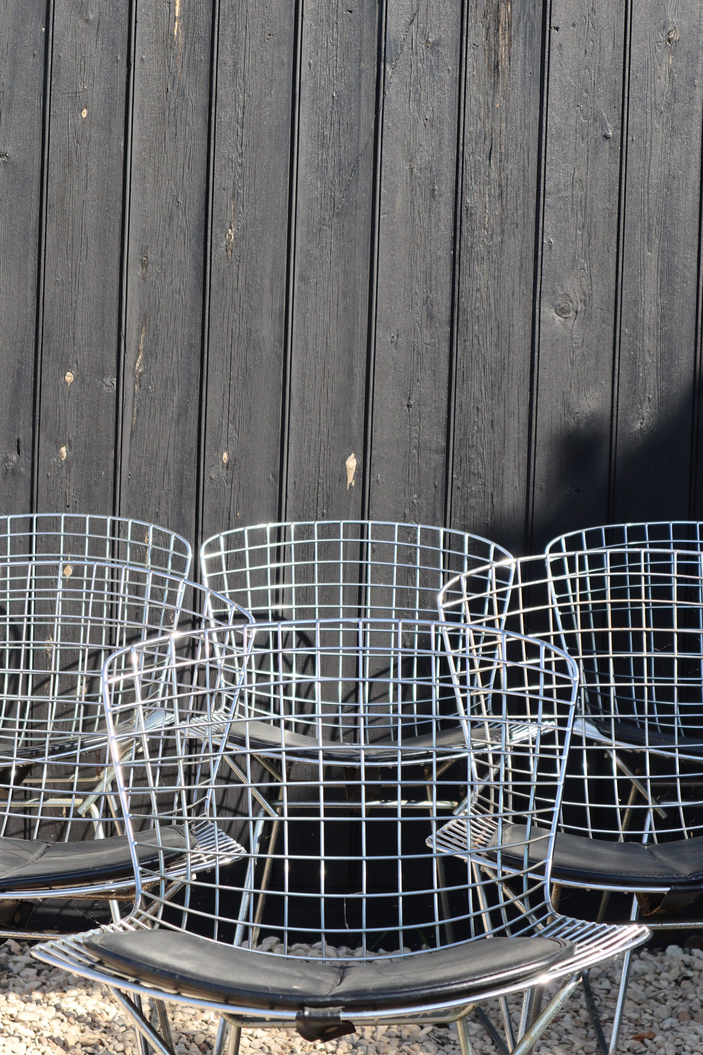 Stainless steel and chrome chairs