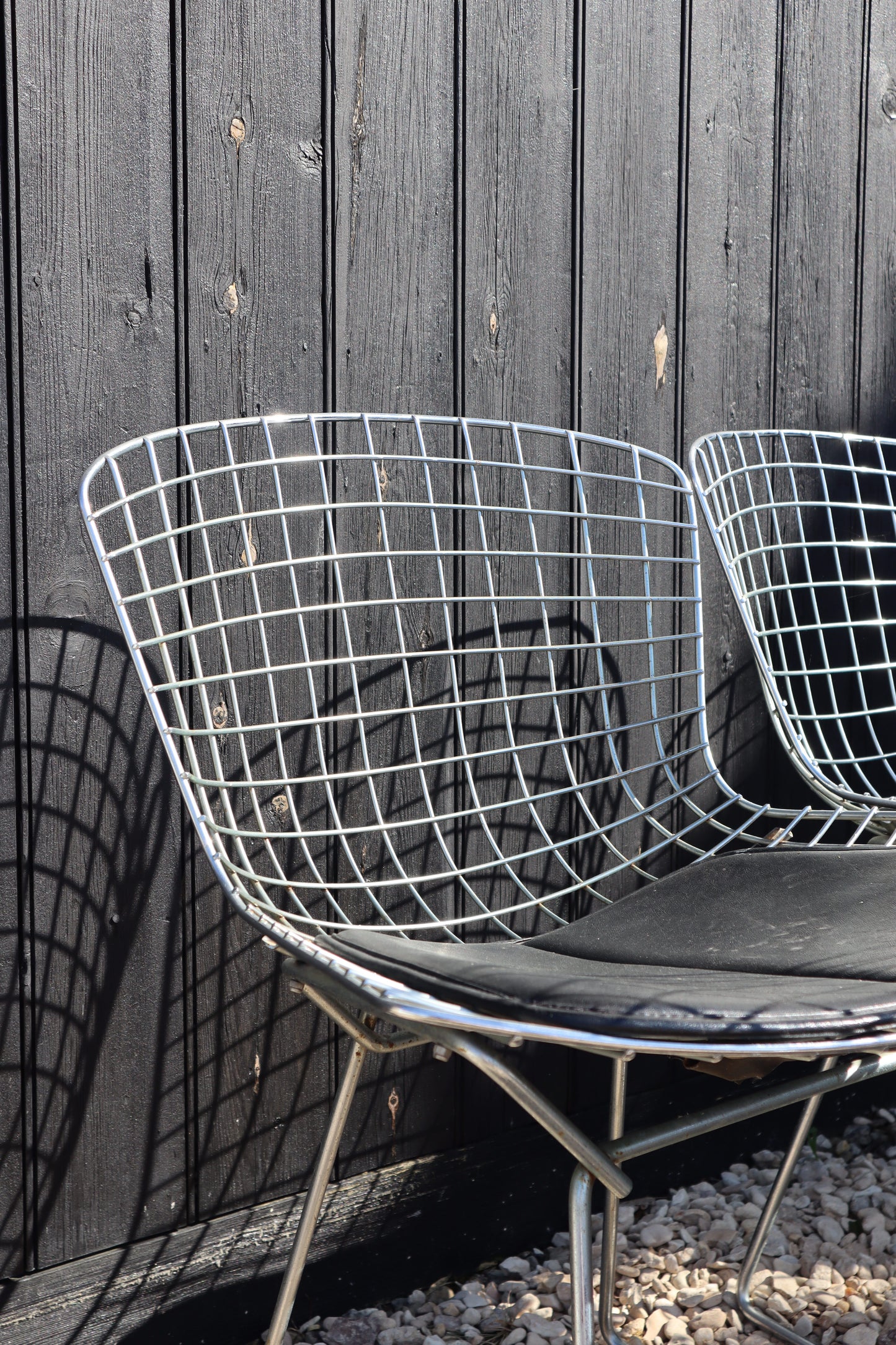 Stainless steel and chrome chairs
