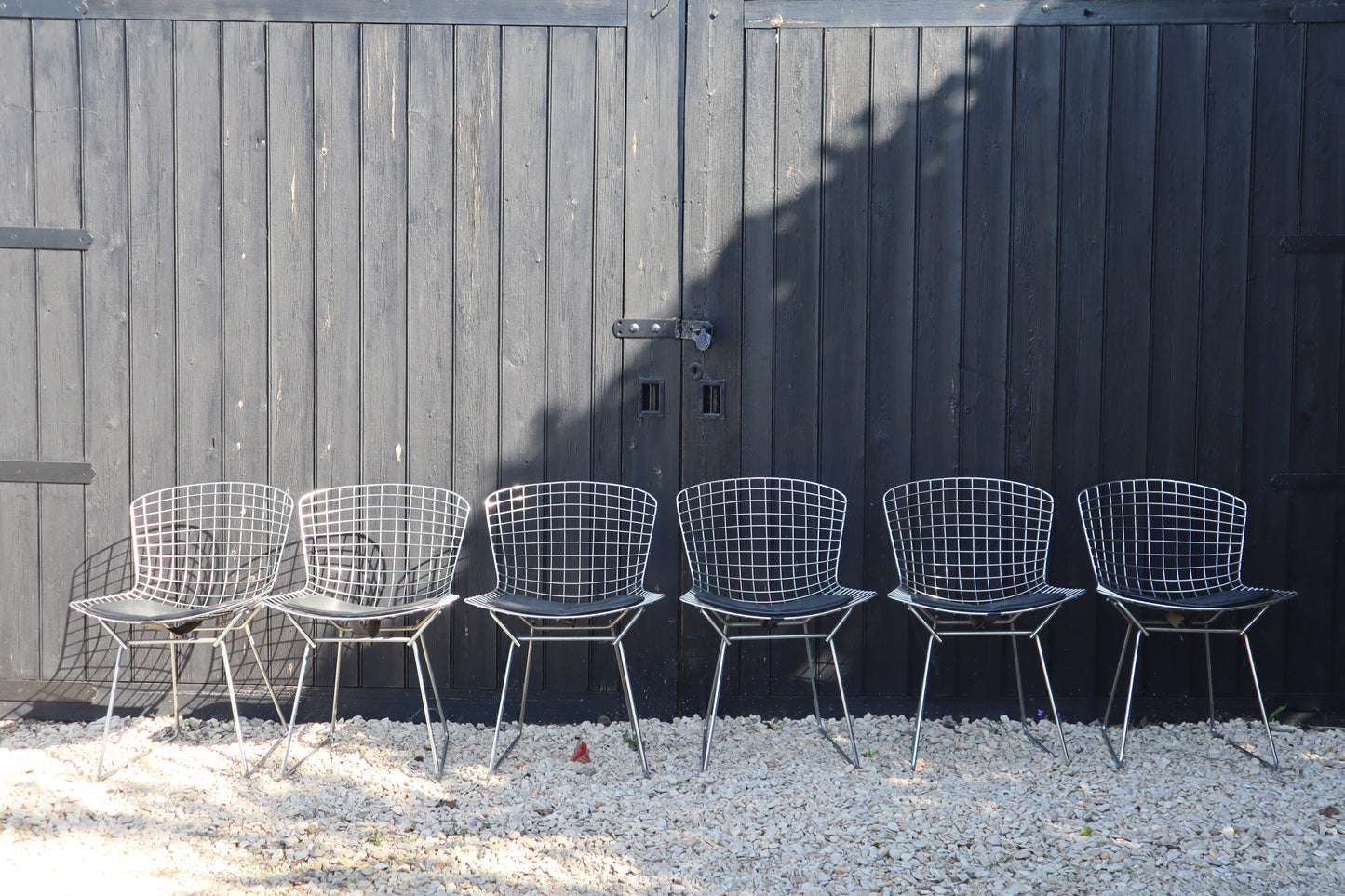 Stainless steel and chrome chairs