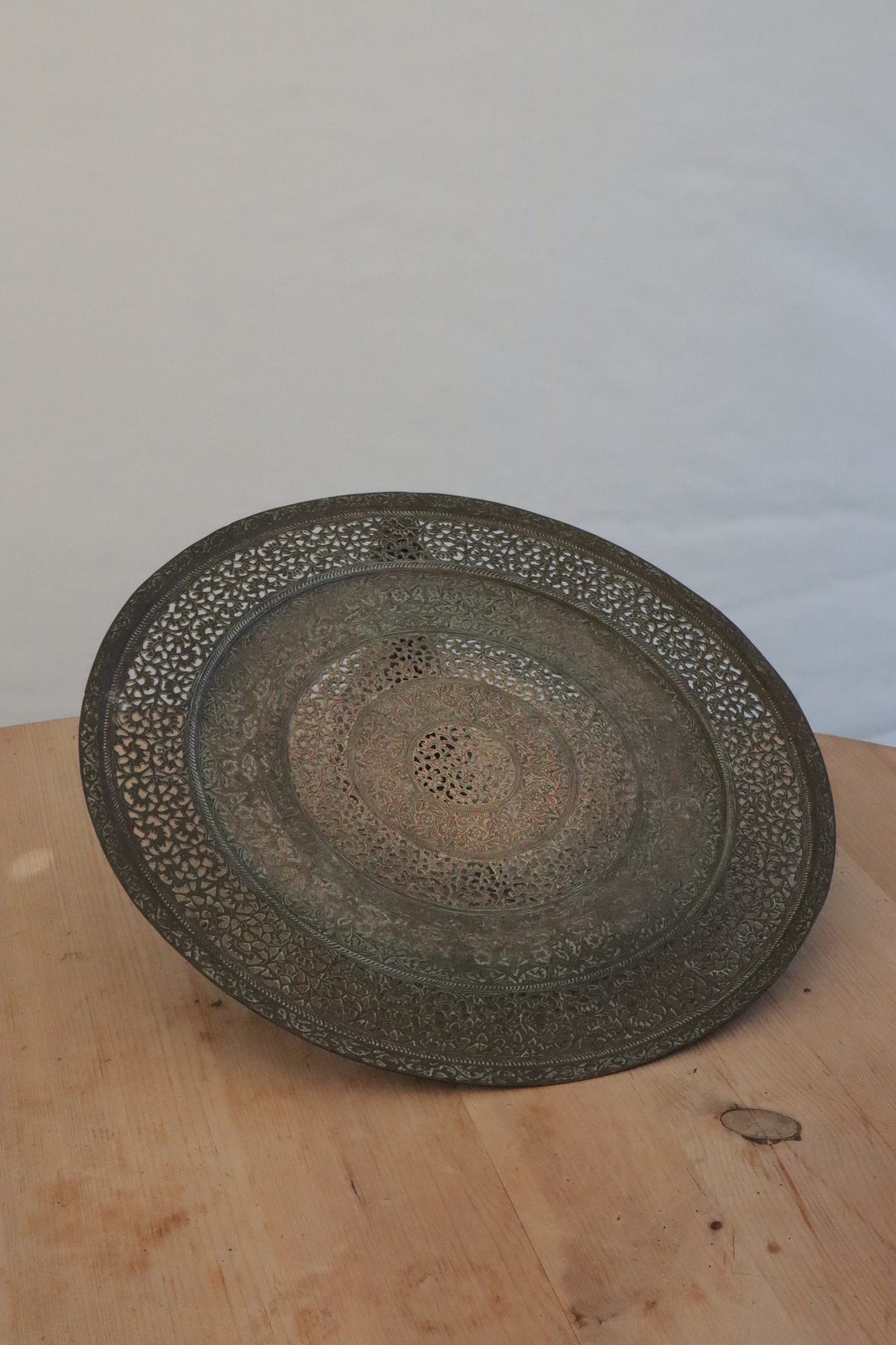 Islamic brass charger