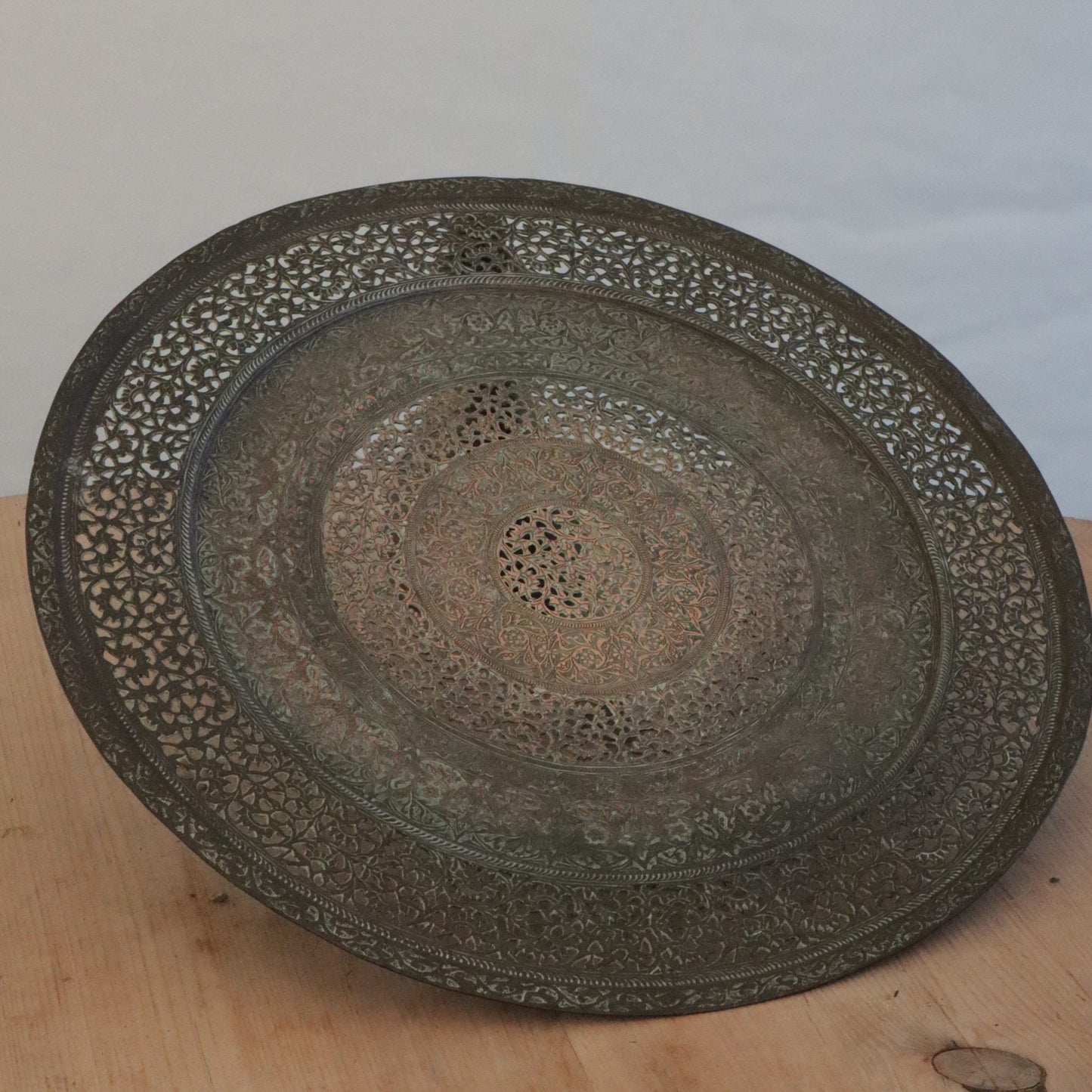 Islamic brass charger