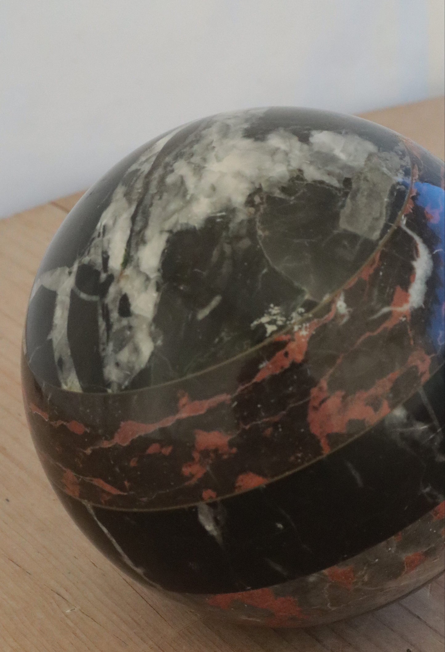 Marble globe paperweight