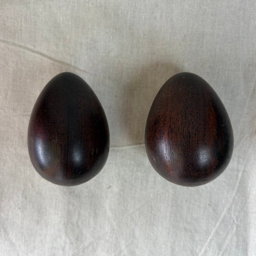 Decorative wooden eggs