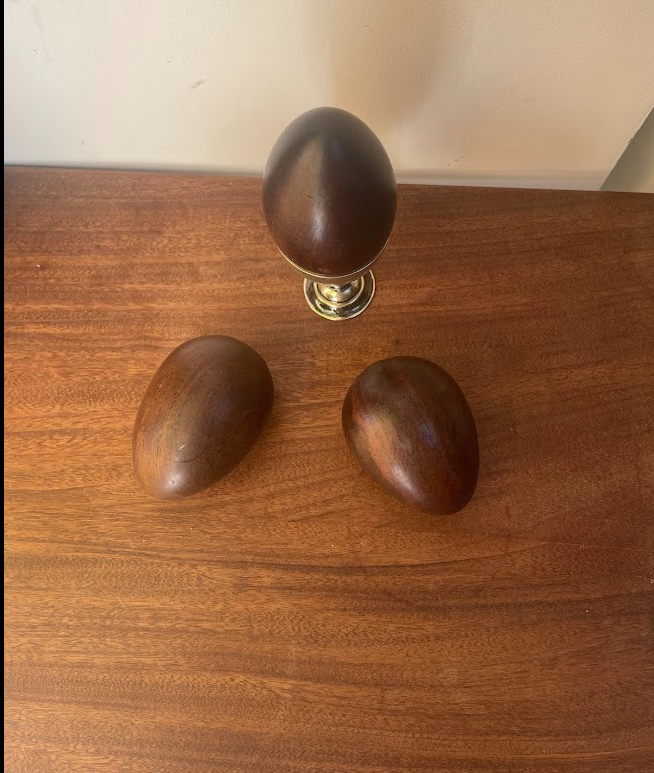 Decorative wooden eggs