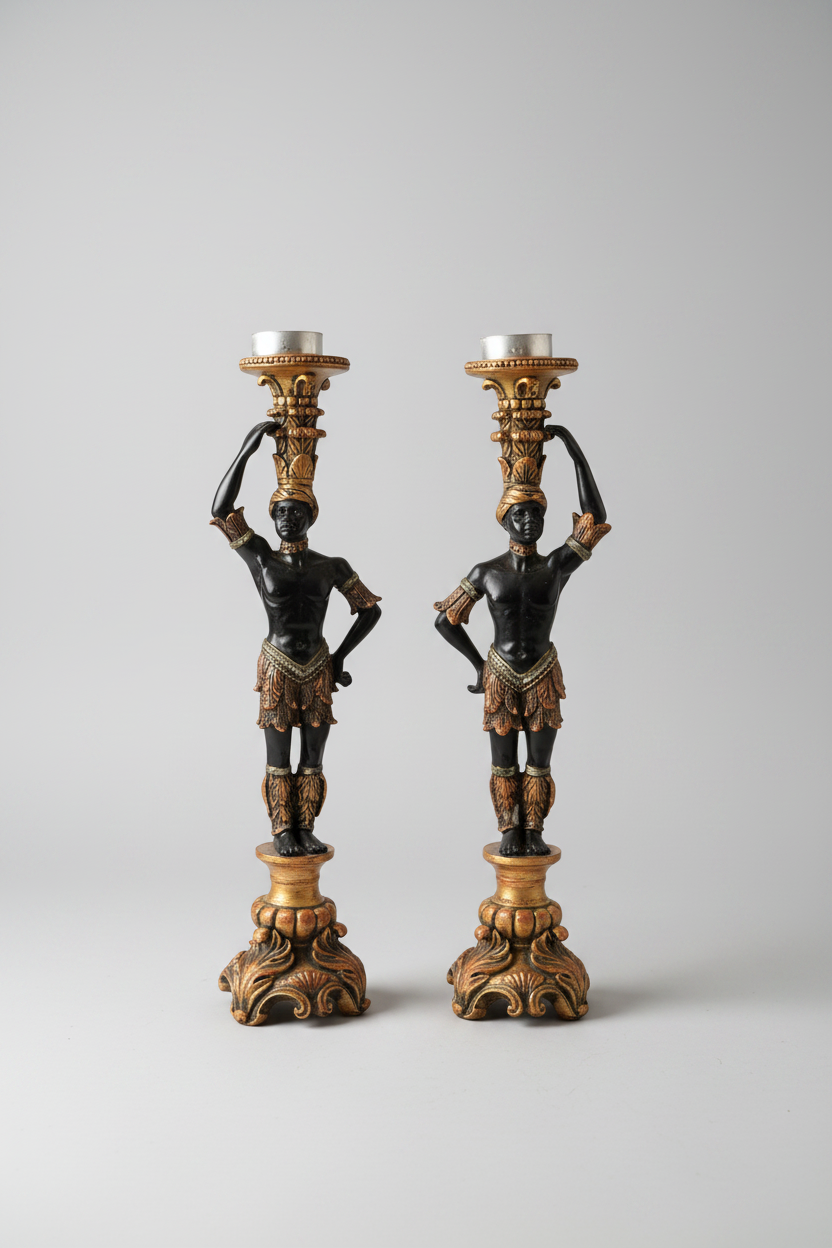 Figurered candlesticks