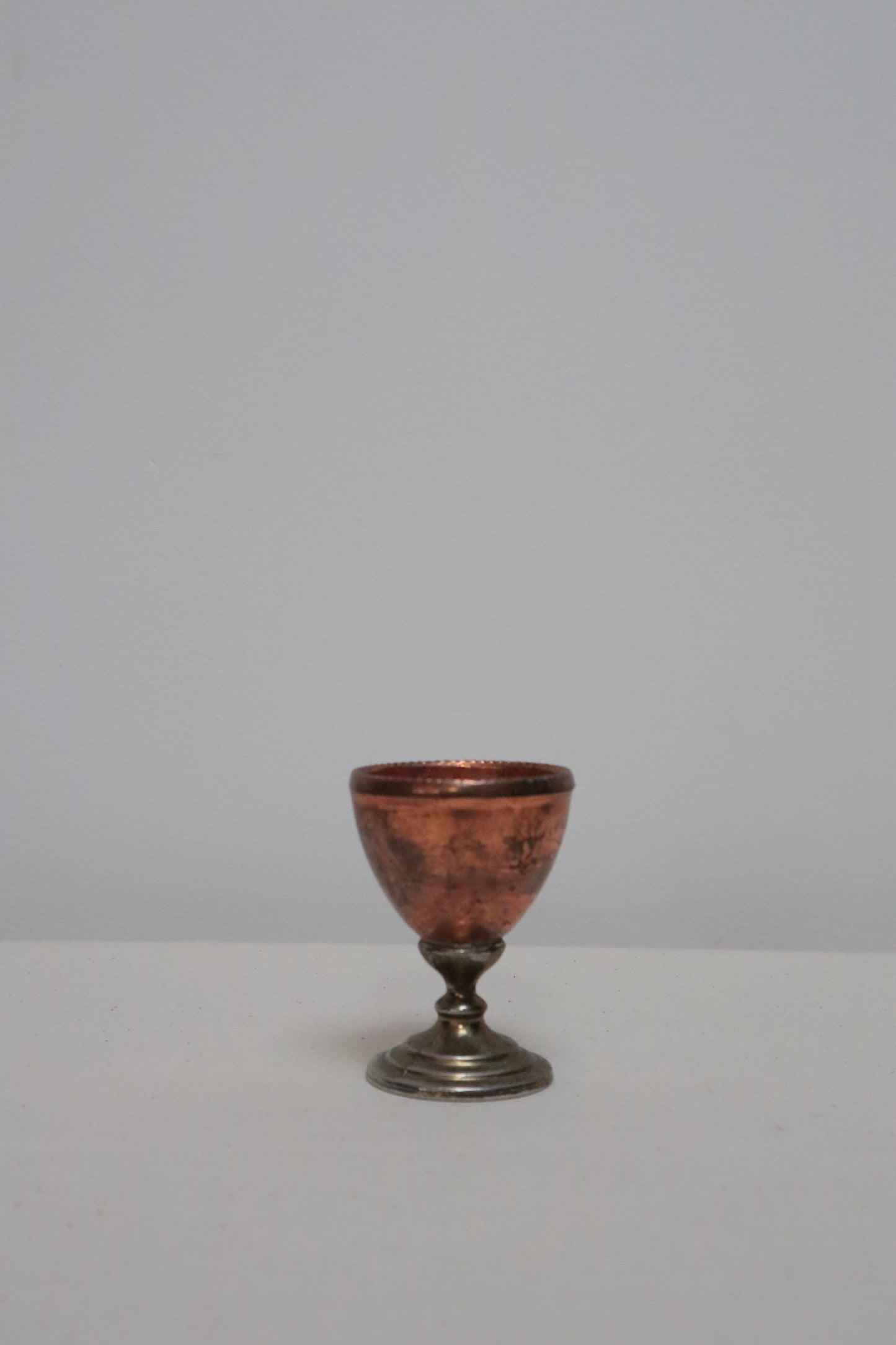 Set of three copper cups