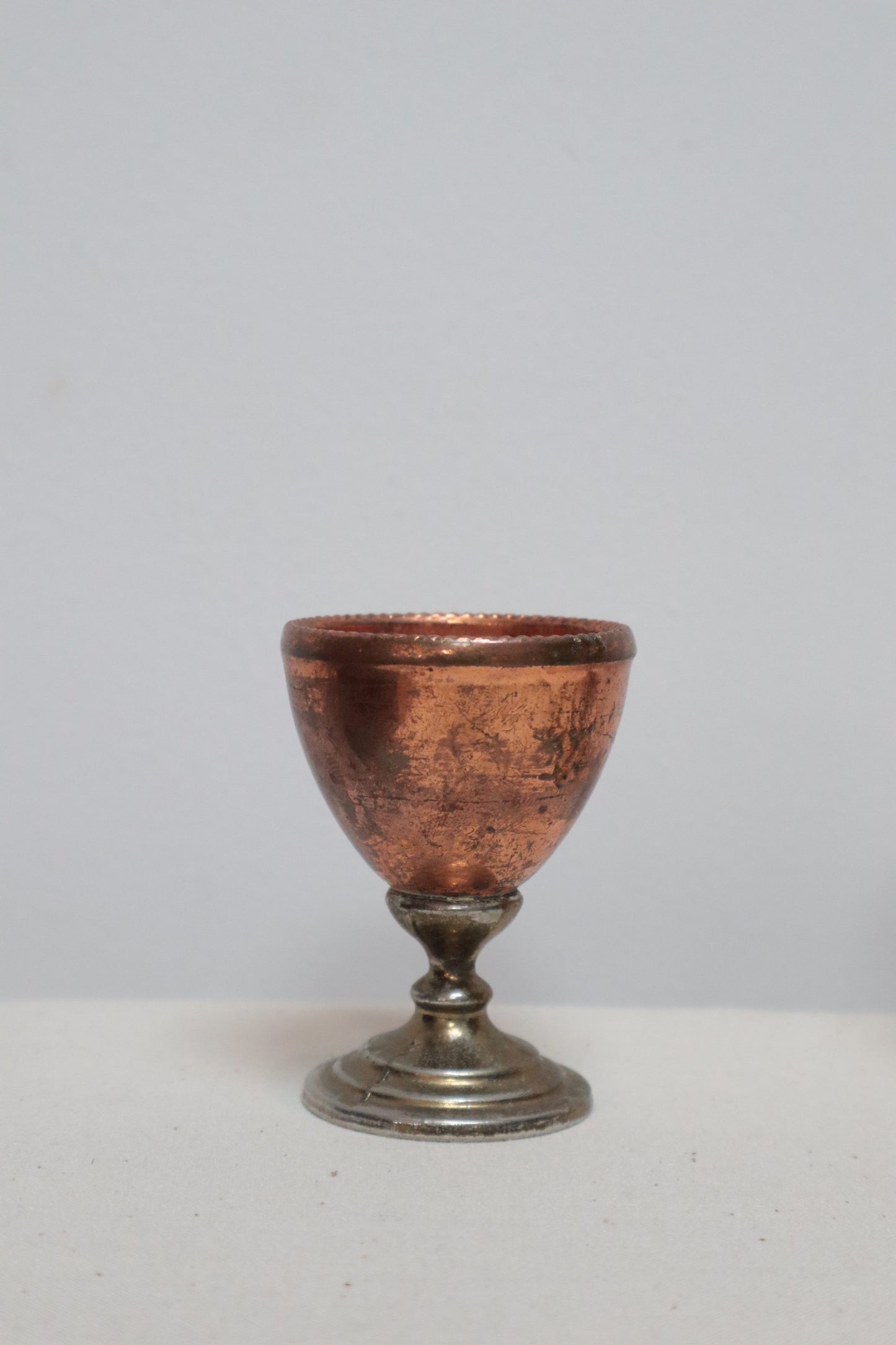 Set of three copper cups