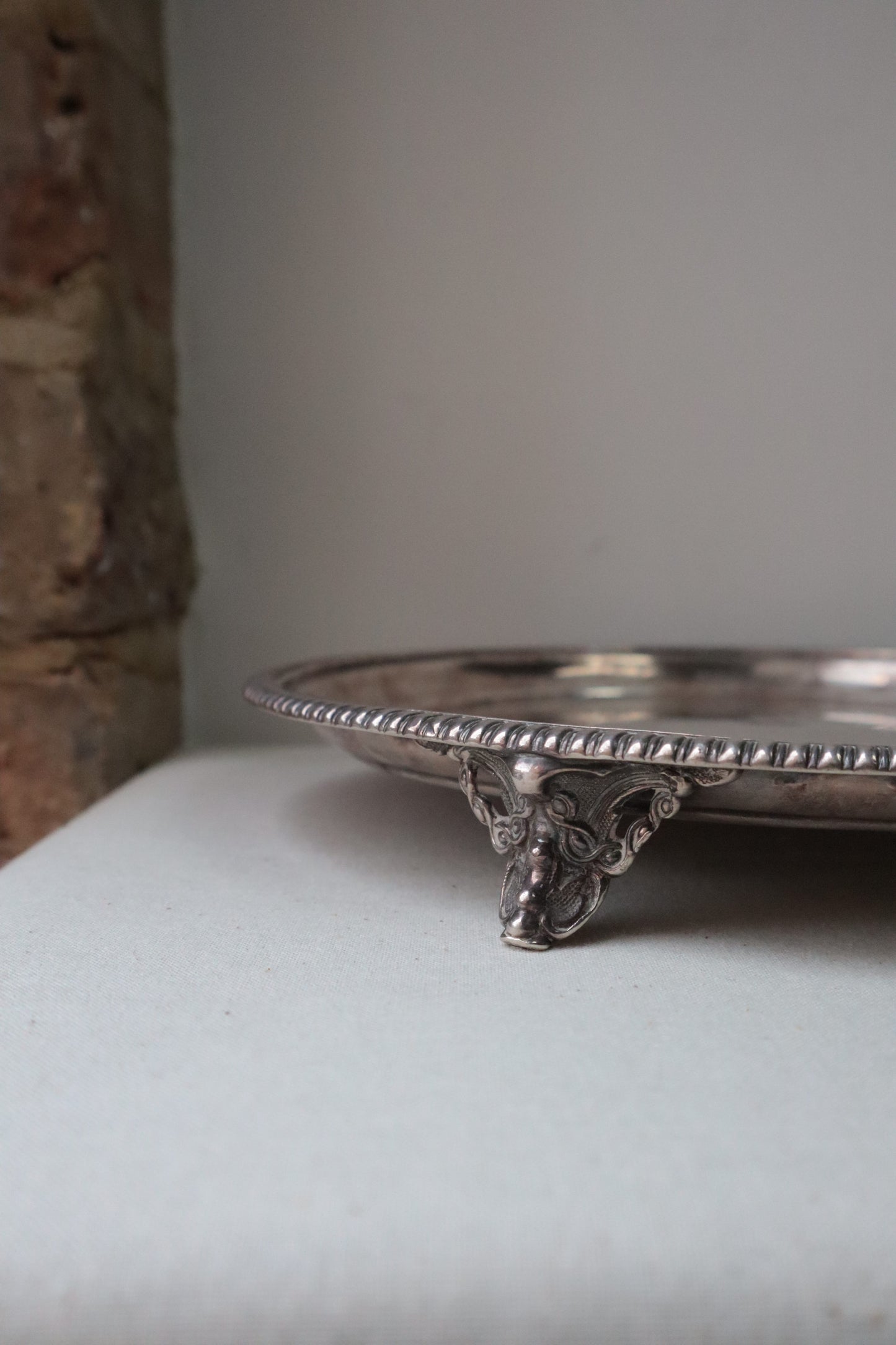 Silvered plate