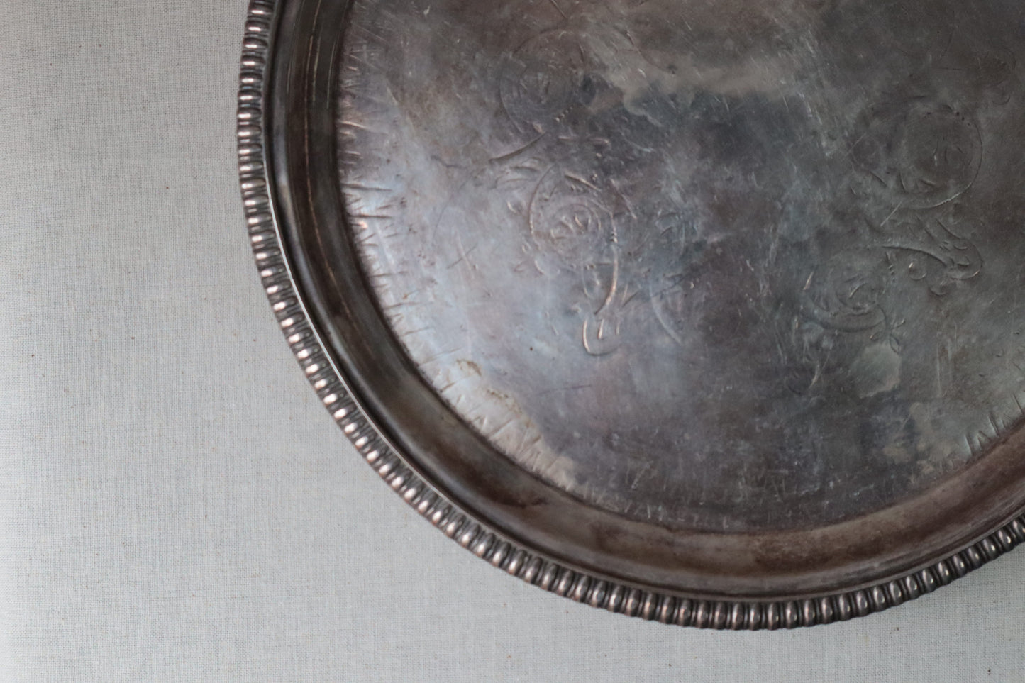 Silvered plate
