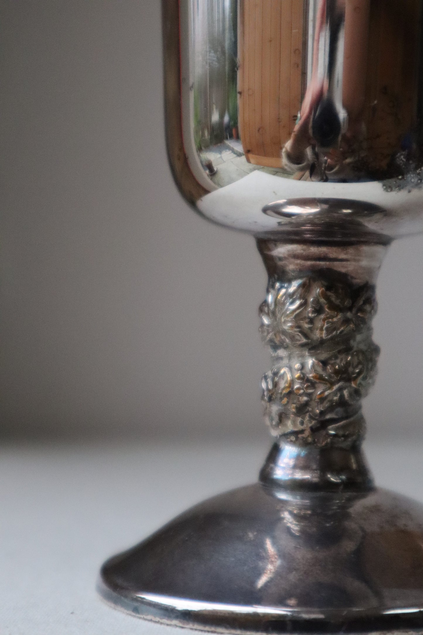 Silvered goblets