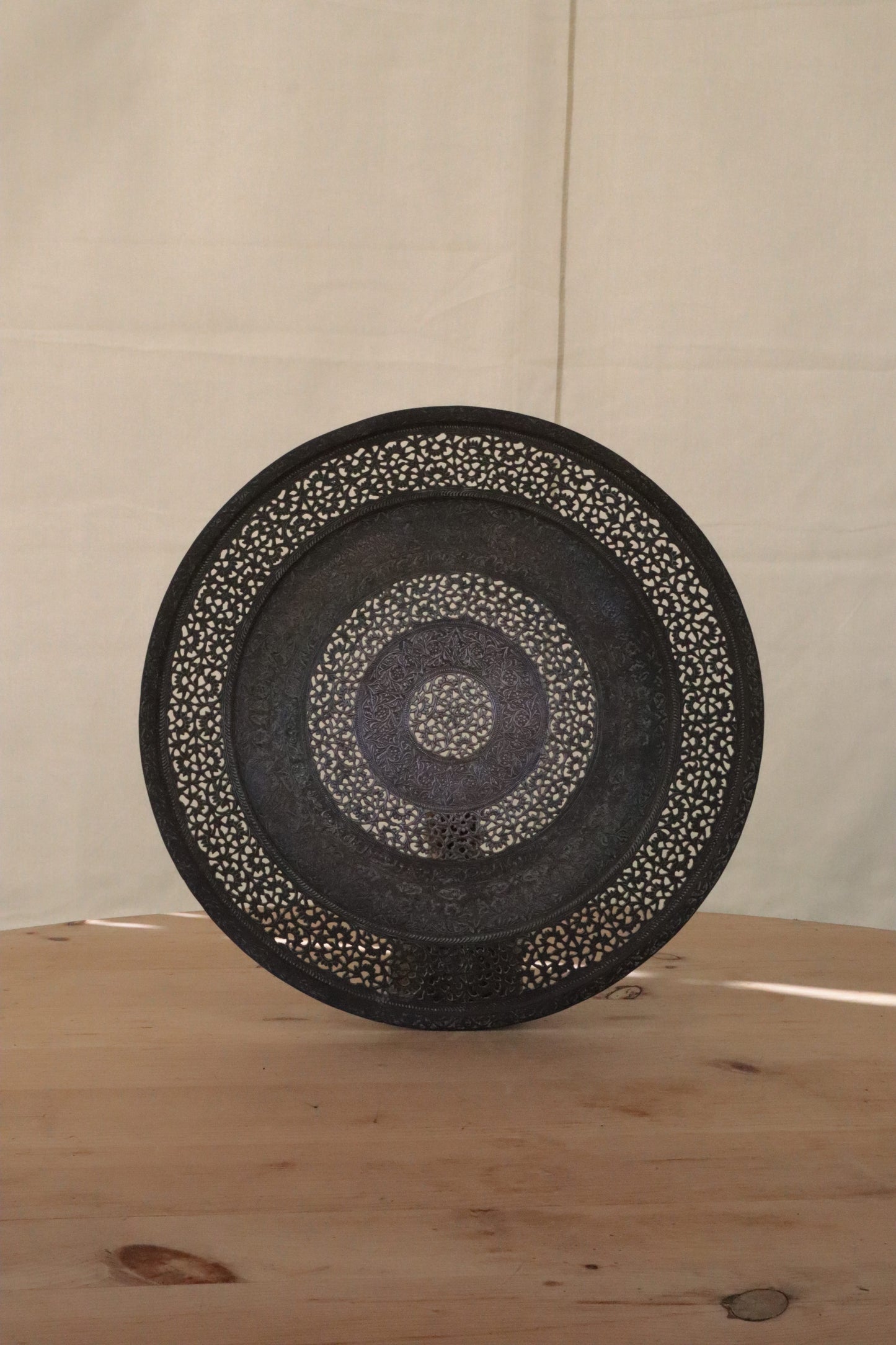 Islamic brass charger
