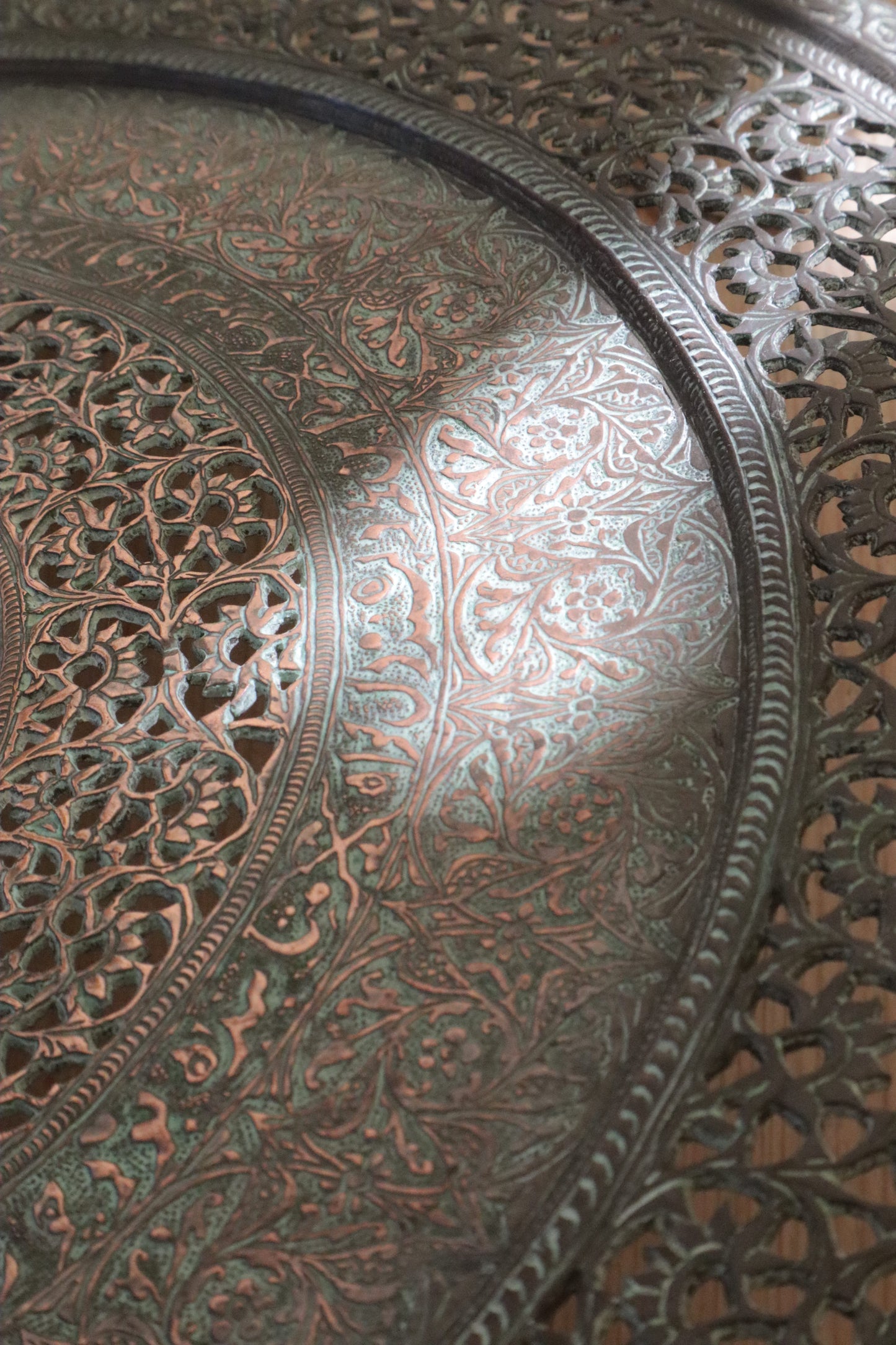 Islamic brass charger