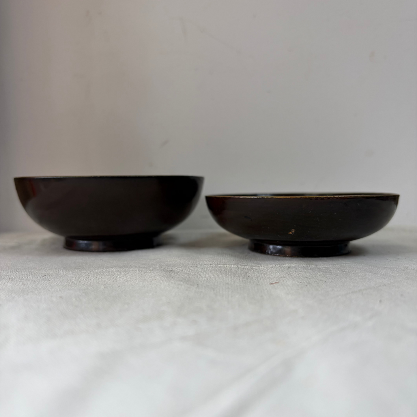 Pair of Japanese Lacquered Bowls