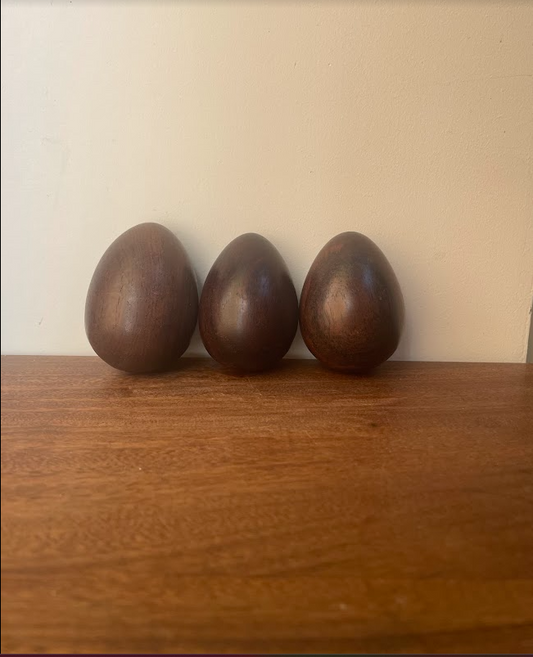 Decorative wooden eggs