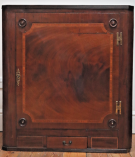Mahogany corner cupboard